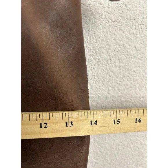 Vintage Coach Duffle Sac Bucket 9028 Brown Leather Shoulder Bag Purse USA Made - Picture 3 of 13